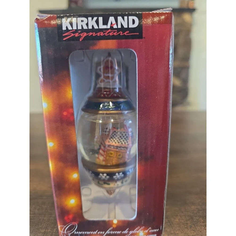 Kirkland Gingerbread House Water Globe Ornament In Box